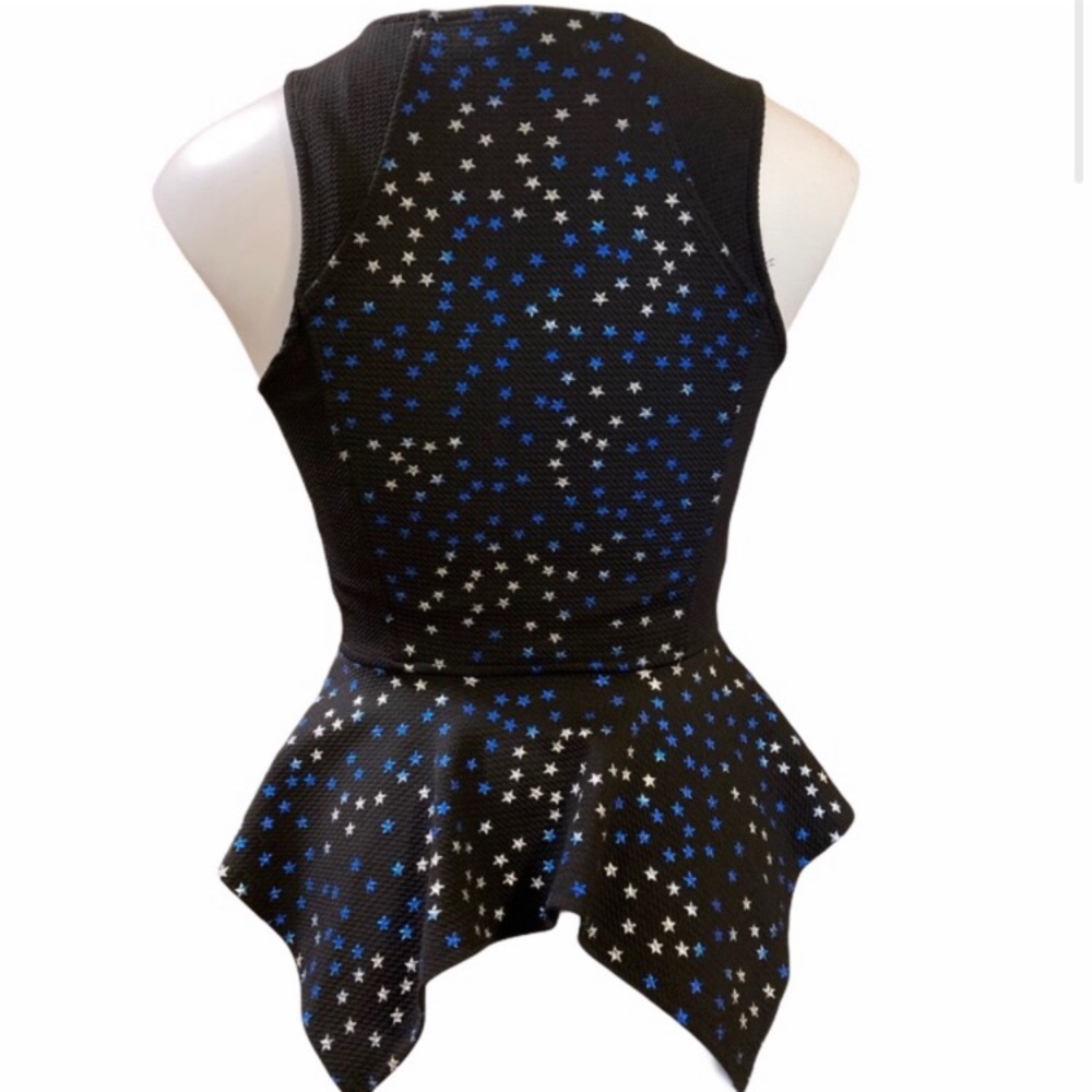 NWT Marilyn Monroe stars babydoll peplum top size XS